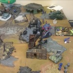 A game of 40k 7th, Imperial vs Chaos